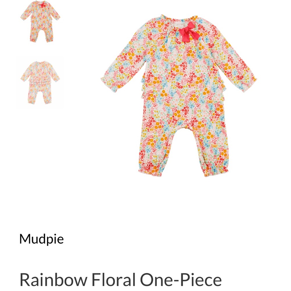 Mudpie Rainbow Floral Jumper. Excellent condition. Worn once!